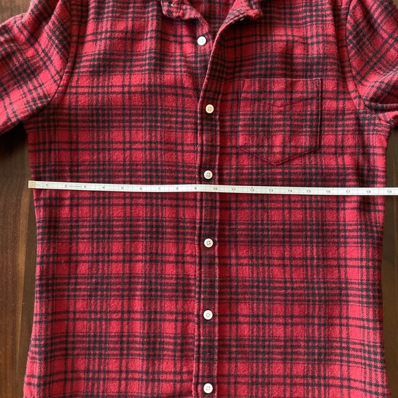 Club Monaco Red Plaid Flannel - Picture 3 of 4